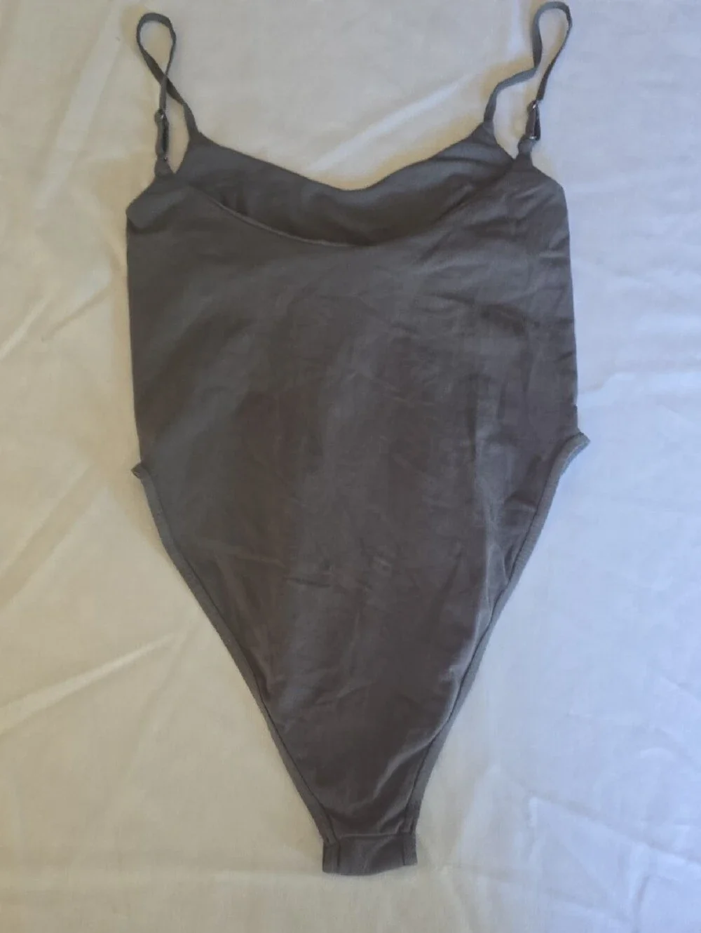 Gray One-Piece Bodysuit